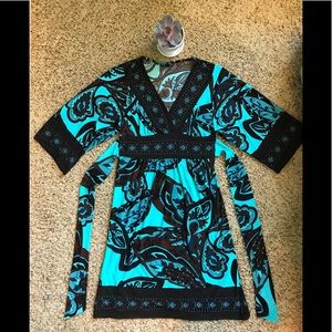 Kimono Style Knee Length Dress